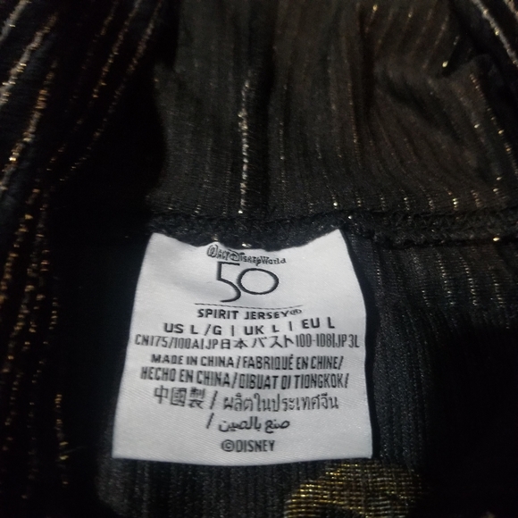 Disney WDW 50th Anniversary Luxe Spirt Jersey Black Corduroy Hooded - Picture 2 of 6